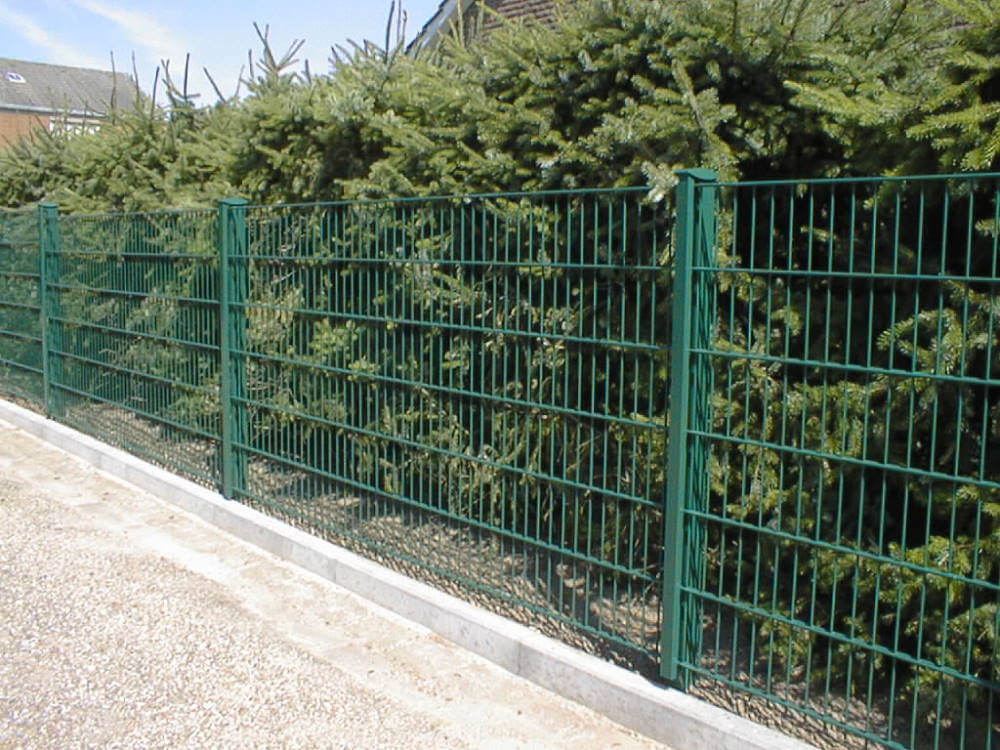 Doppelstabmattenzaun grün